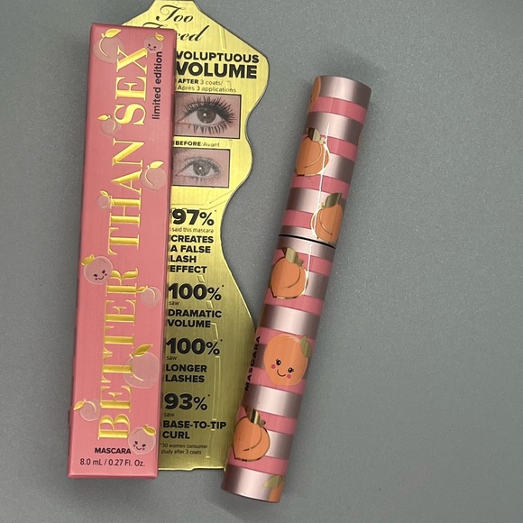 Too Faced Limited Edition Peaches and Cream Better Than Sex mascara (NWOB) - Picture 2 of 2